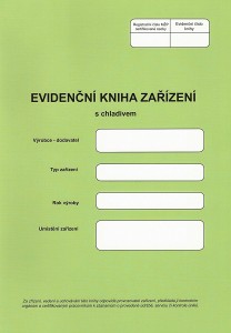 Evidenční kniha k&nbsp;zařízení s&nbsp;chladivem